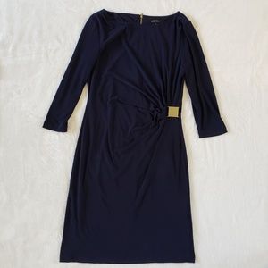 Tahari | navy jersey dress